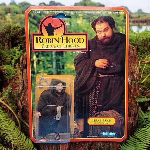 Friar Tuck Action Figure 1991 Kenner Robin Hood Prince of Thieves Kevin Costner - Picture 1 of 10